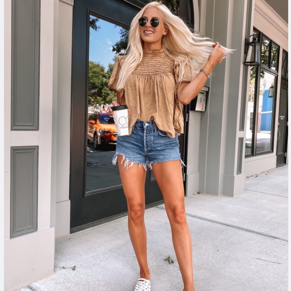 Agolde Parker Shorts in Lowkey Wash